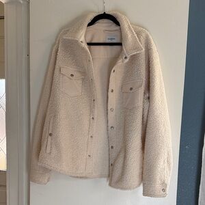 Goodfellow & Co Cream Teddy Jacket